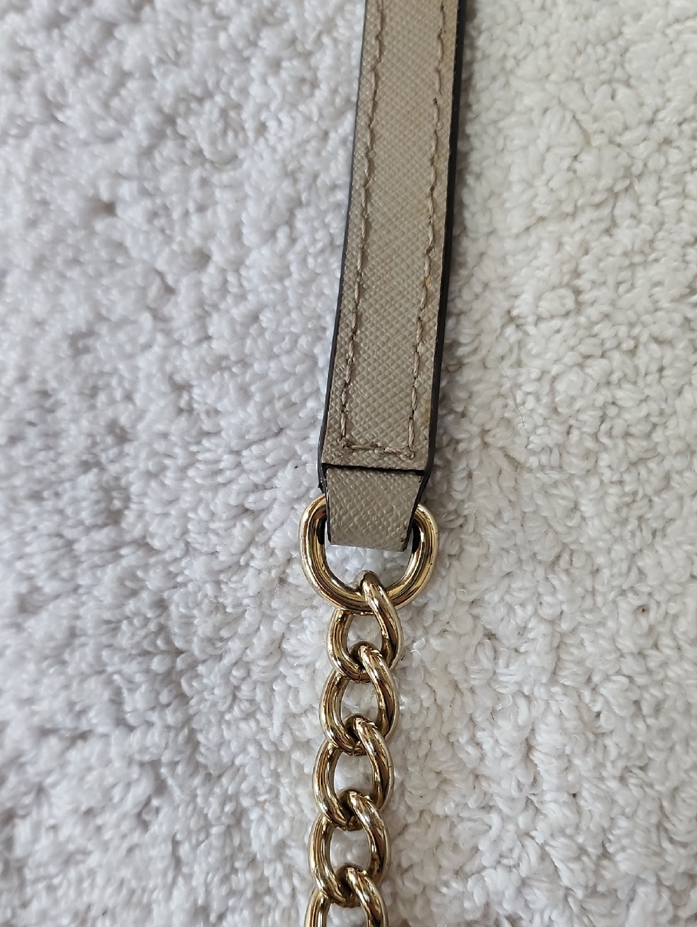 kate spade Women's Taupe Pebbled Crossbody Bag Preowned - Picture 7 of 12